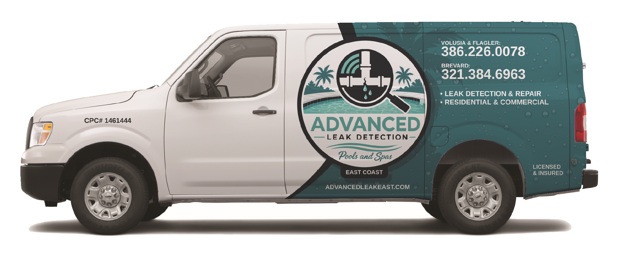 Advanced Leak Detection service van